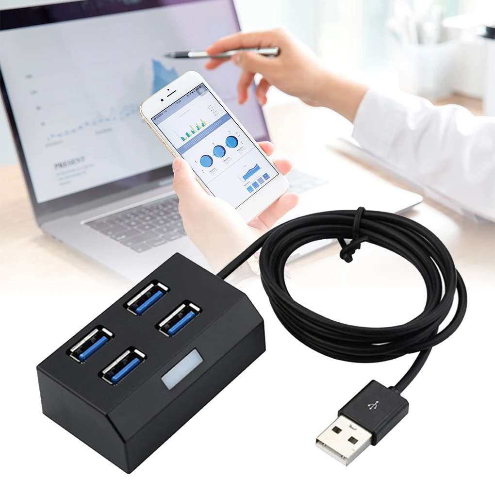 

Высокоскоростной разветвитель для зарядки и передачи данных с 4 портами