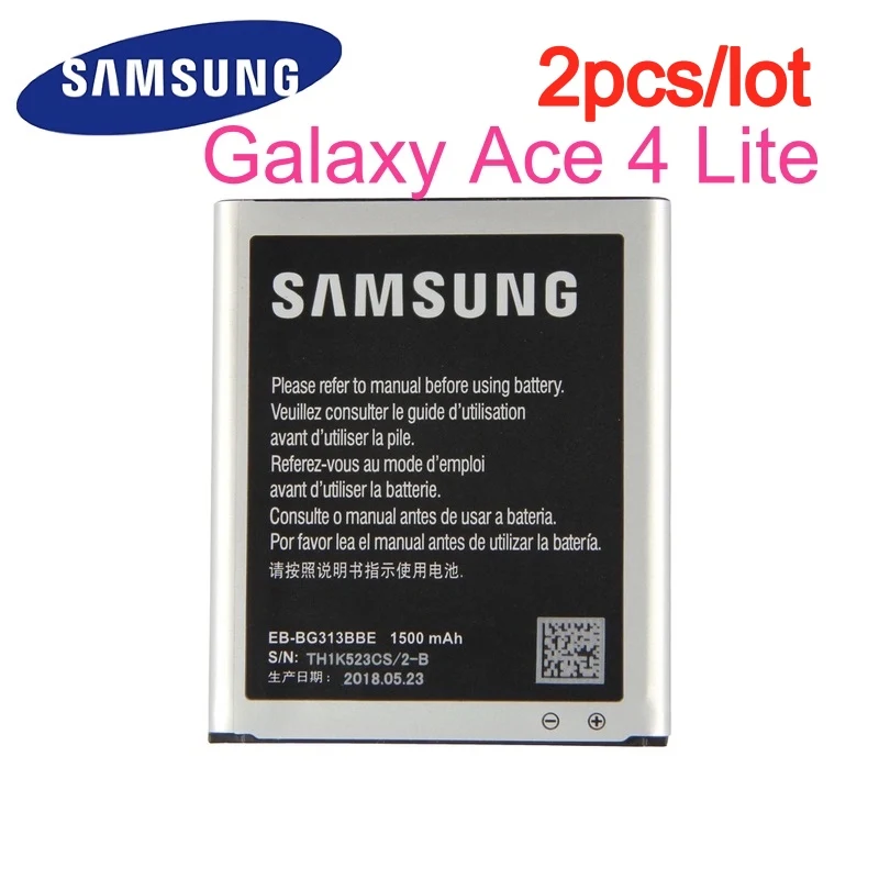 2 шт./лот оригинальный аккумулятор EB BG313BBE для SAMSUNG Galaxy ACE 3 4 NEO Lite G313H S7272 s7898 S7562C G318H