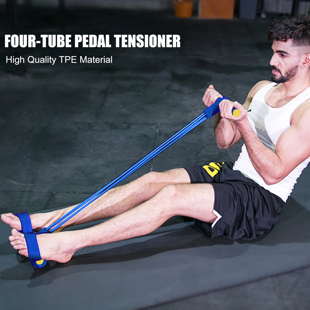 

Fitness Pull Rope TPE Elastic Resistance Training Band Leg Sit-up Pedal Rally for Working-out Comfortable Decoration