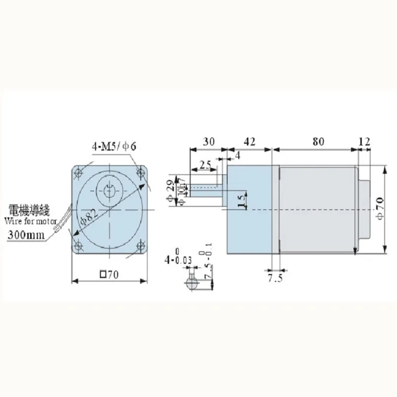 3RK15GN-C регулировка скорости/Переменная скорость Реверсивный Поворотный