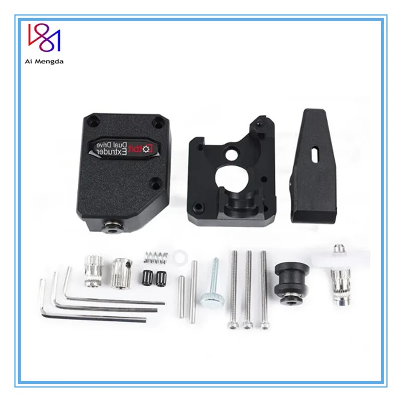 Double Gears Dual Drive Extrusion Black Cloned Btech Bowden Extruder for 3D Printer Parts CR10 MK8 | Компьютеры и офис