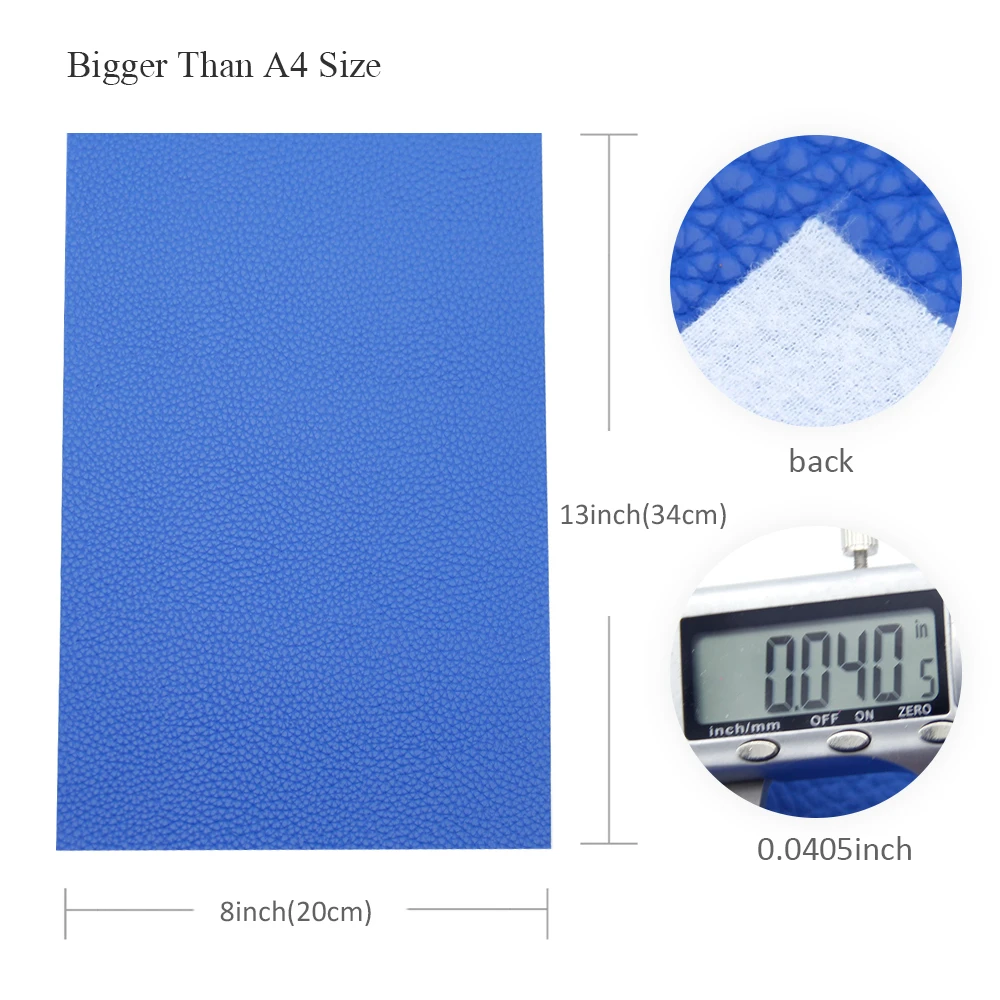 

20*34cm Solid Color Lychee Grain Faux Leather Set Artificial Synthetic Leather DIY Material Clothing Upholstery,1Yc5860