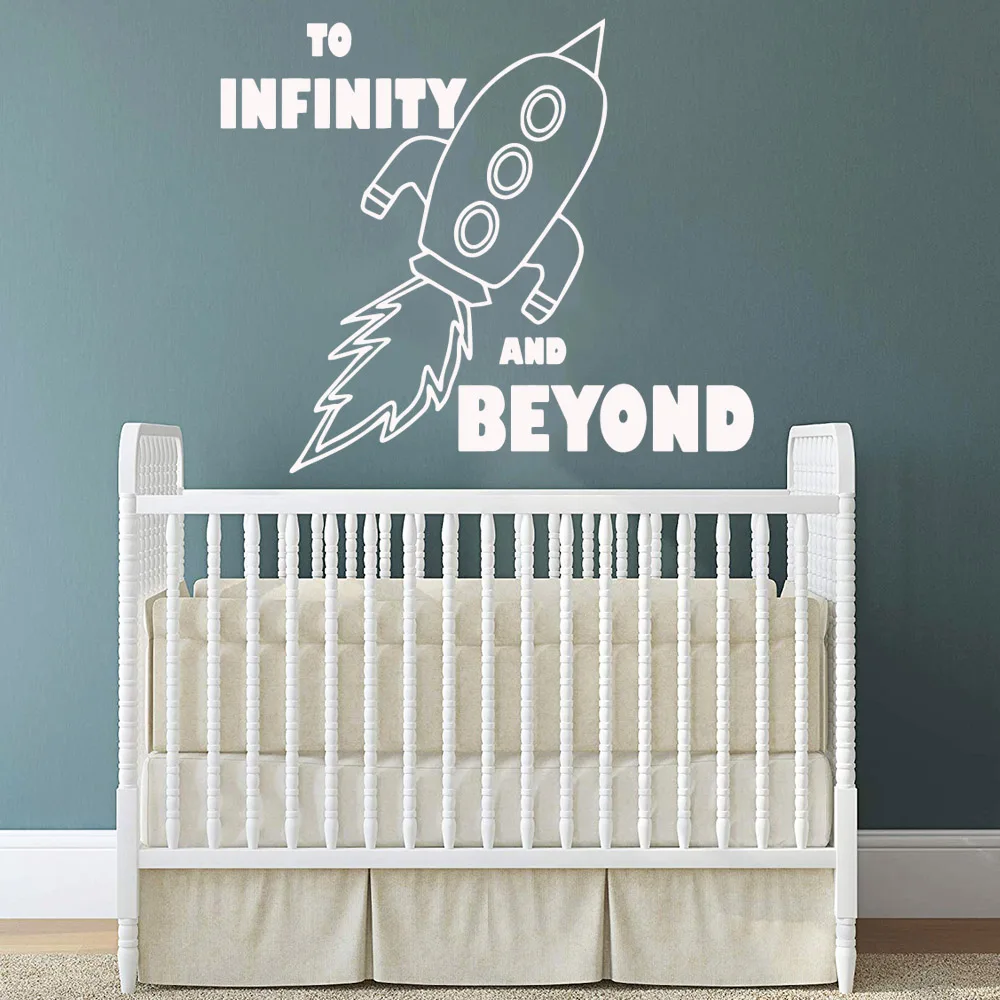 Pretty rocket beyond infinity Wall Stickers Modern Fashion Sticker For Children's Room Waterproof Art Decal | Дом и сад