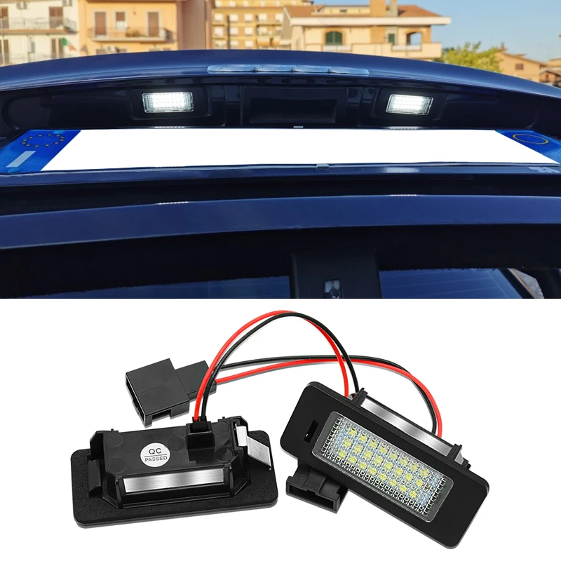 

2Pcs License Plate Light For Volkswagen VW Passat 5D R36 LED Light Car License Number Plate Light Lamp