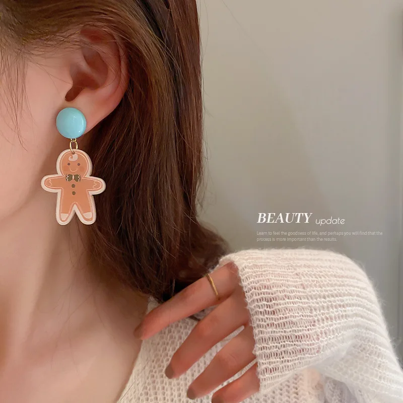 Винтажные большие акриловые геометрические круглые серьги для женщин новые