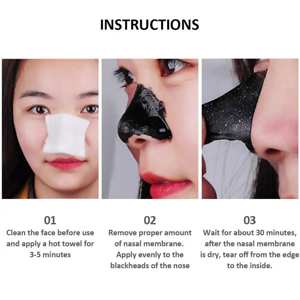 

10PCS Mineral Mud Blackhead Remover Nose Mask Strips For Nose Cleansing Nose Sticker Shrinking Pore Face Deep Clean Treatment