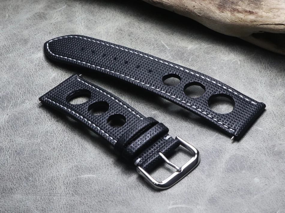 

20 22 24mm watchbands new design watch accessories cow leather black Wristband watch strap for branded watch soft Belt Bracelet