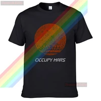 occupy mars surface material retro casual t shirt mens summer black 100 cotton short sleeves o neck tee shirts tops tee unisex