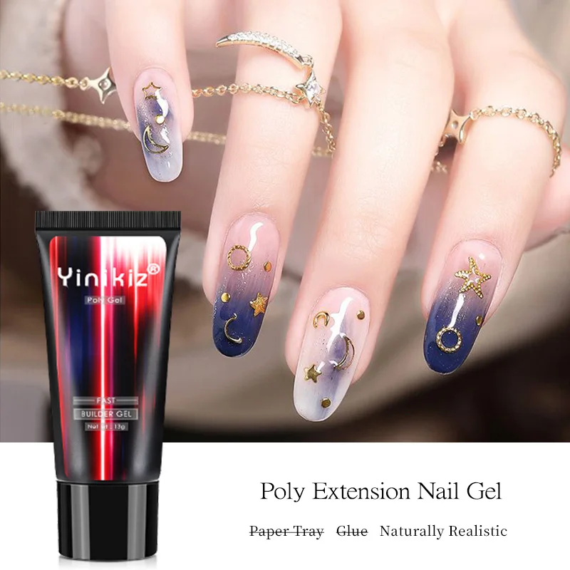

Yinikiz Jelly Poly Extension Nail Gel Nail Art Design UV Quick Building Gel Manicure Tools Acrylic Gel Polish