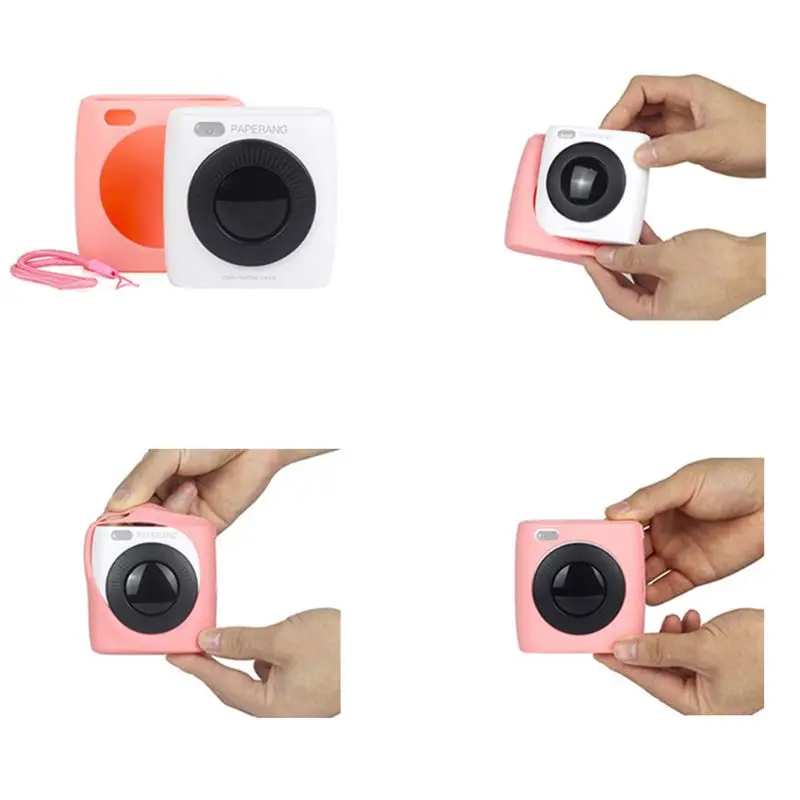 Мягкий силиконовый полупрозрачный защитный чехол для хранения принтера Paperang P2