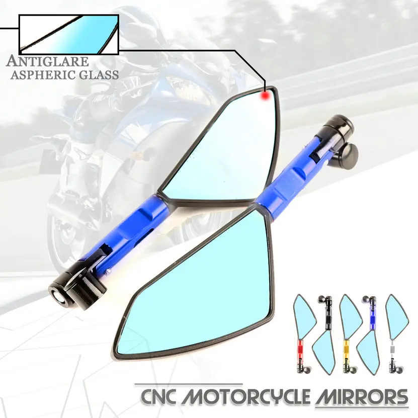 CNC алюминиевое мотоциклетное зеркало Moto Accessoire БАР КОНЕЦ ЗАДНЕГО вида боковые