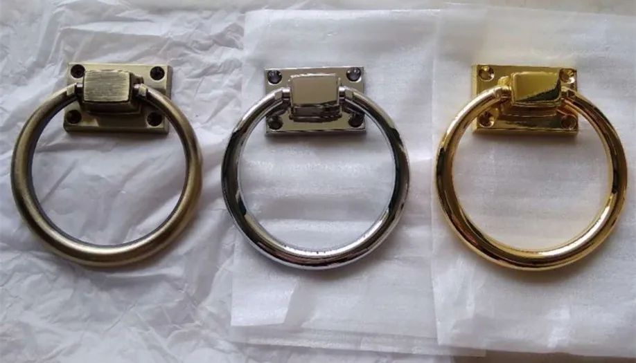 Дверная ручка дверная блестящее серебряное кольцо деревянное дверное ручки для