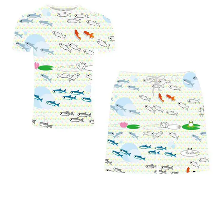 S 6XL летняя мужская одежда с коротким рукавом костюм для рыбалки круглая рубашка