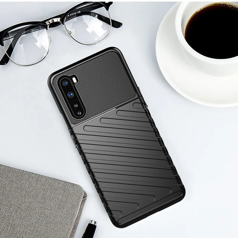 Чехол из прочного силикона для OnePlus Nord с защитой от ударов и полным покрытием тела Ultra Thick Full body Protective Cover One Plus AC2001 on.