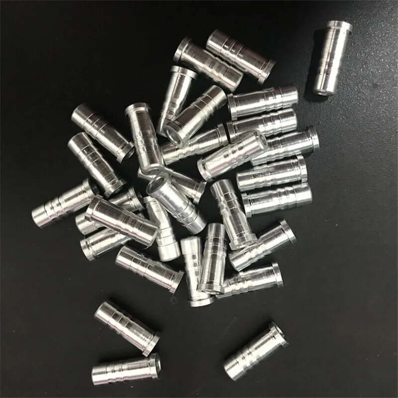 

100pcs Archery Arrow Aluminum Insert Adapter ID6.2mm/ID7.6mm/OD6mm/OD8mm for Hunting Wood Bamboo Aluminum Arrows