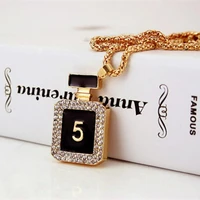 creative perfume bottles pendant necklaces for women men fashion chain necklace long for birthday present jewelry drop shipping