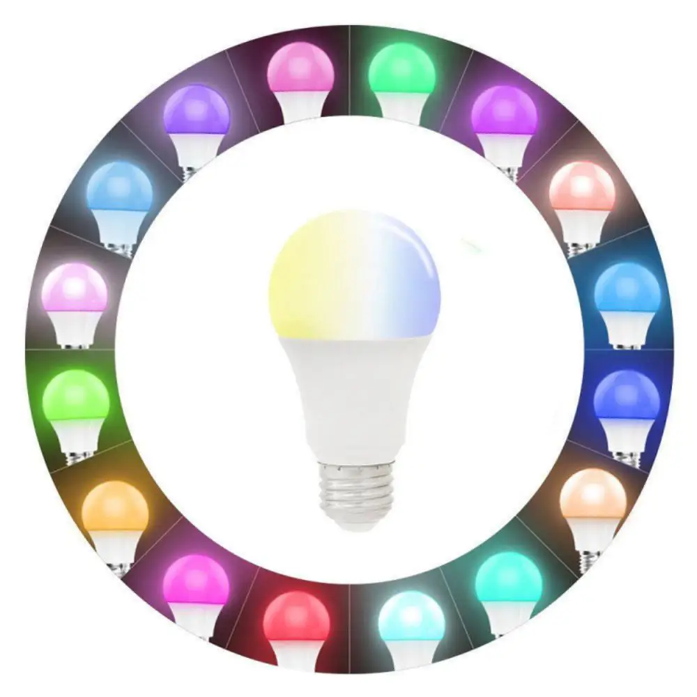 

LED WiFi Smart Light Bulb Multicolor Light Bulb Compatible with Alexa Google Home Lamp RGBCW Color Changing E27