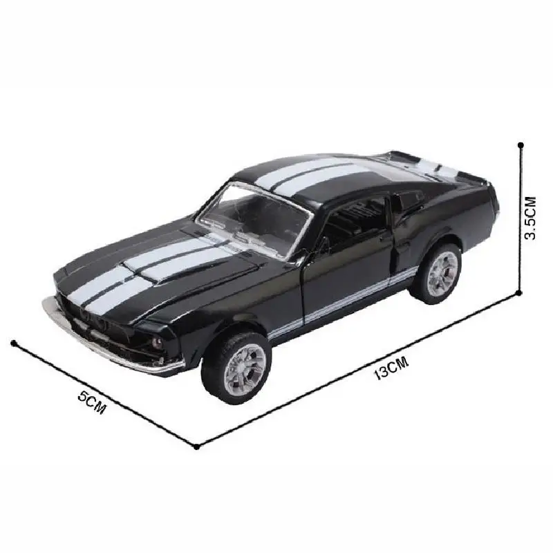 Лидер продаж модель автомобиля Ford Mustang GT 1967 GT500 в масштабе 1: 32 Игрушечная из сплава