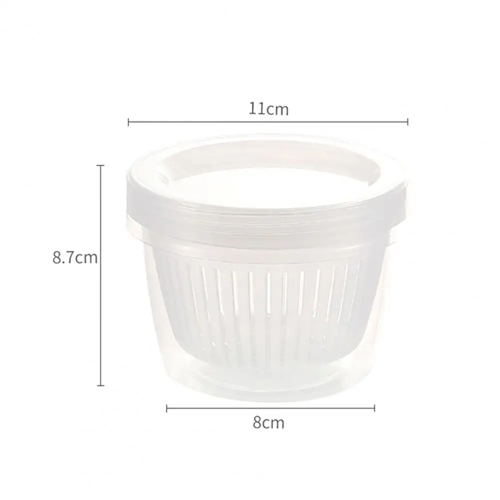 

Home Food Refrigerator Draining Sealed Bowl Scallion Ginger Garlic Storage Box