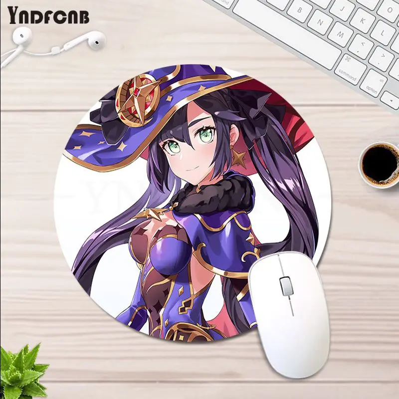 

YNDFCNB New Printed Mona Genshin Impact Rubber Mouse Durable Desktop Mousepad Anti-Slip Laptop PC Mice Pad Mat gaming Mousepad