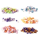 100 шт. Ретро восьмиугольная Печать Восковые бусины Древняя печать воска штамп планшет таблетки воска ручной работы ремесло цветная ручка Свадебная печать Декор