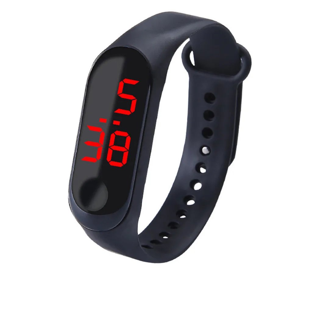 

50M Waterproof White Light LED Digital Watch Men Women reloj deportivo hombre Sport Watch Silicone Bracelet Wristwatch relo