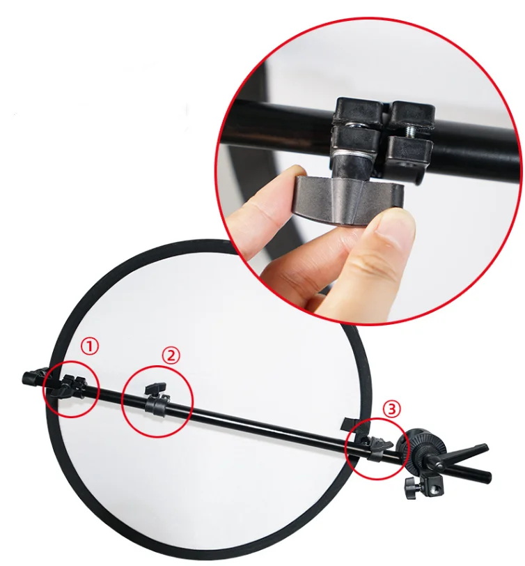 Держатель Кронштейн для фотостудии Вращающаяся головка отражатель кронштейн