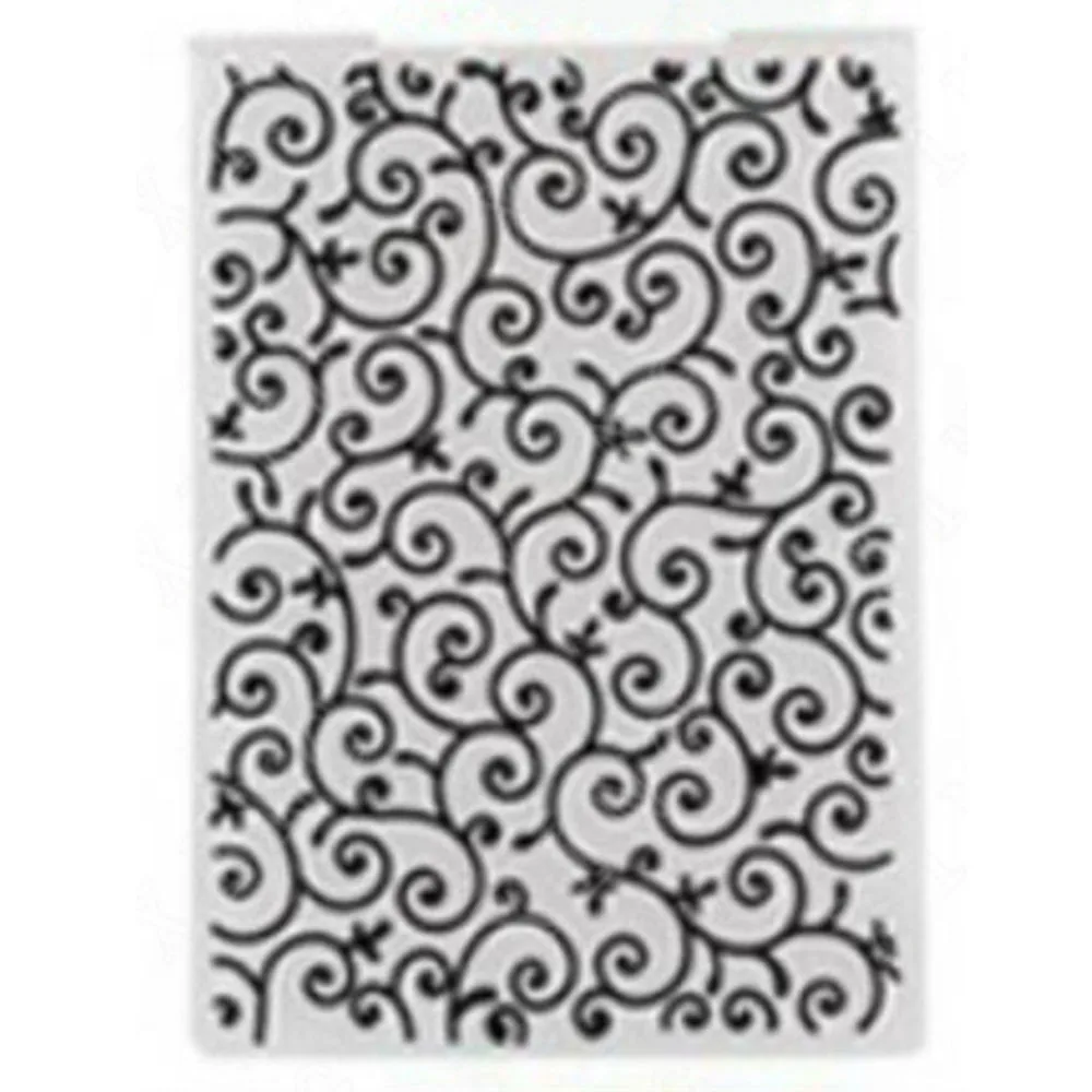 

New Arrival Vintage Swirl Pattern 3D Embossed Folders Diy Make Paper Crafts Wedding Card Scrapbooking Background Decoration