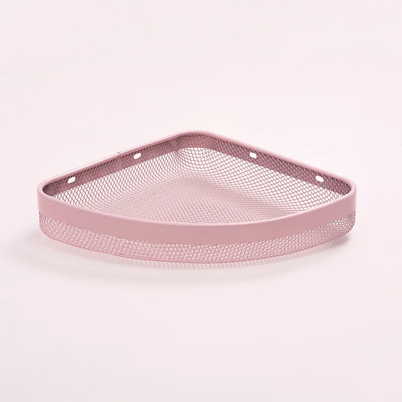Bathroom Shelf Organizer Shower Storage Rack Pink Corner Shelves Wall Mounted Aluminum Toilet Shampoo Holder No Drill | Дом и сад