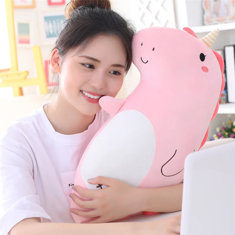 

60cm Cute Animals Plush Doll Dinosaur Unicorn Husky Dog Pig Pillow Creative Toys For Children/Baby