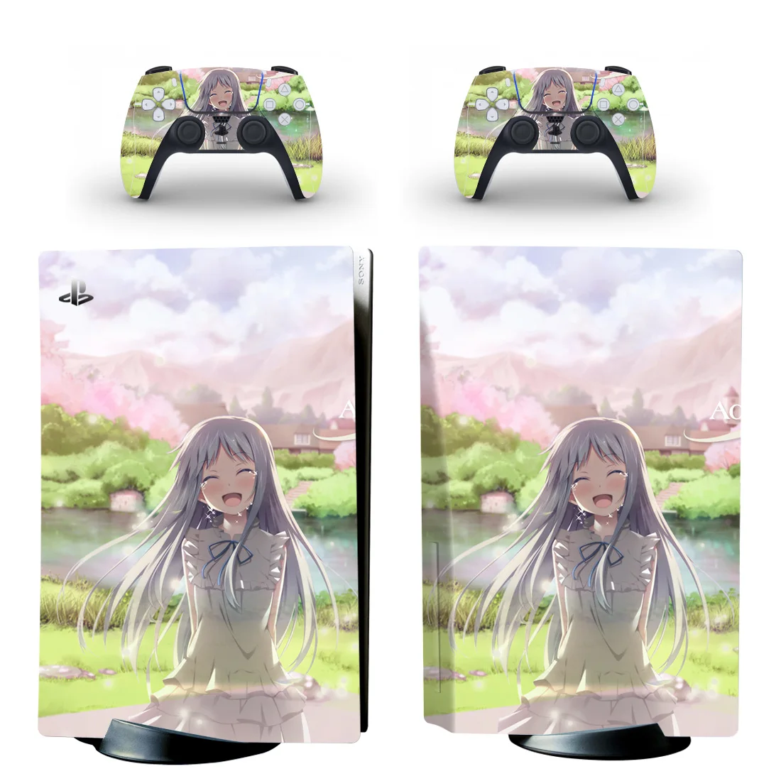 

Anohana The Flower We Saw That Day PS5 Disc Skin Sticker for Playstation 5 Console & 2 Controllers Decal Vinyl Disk Skins