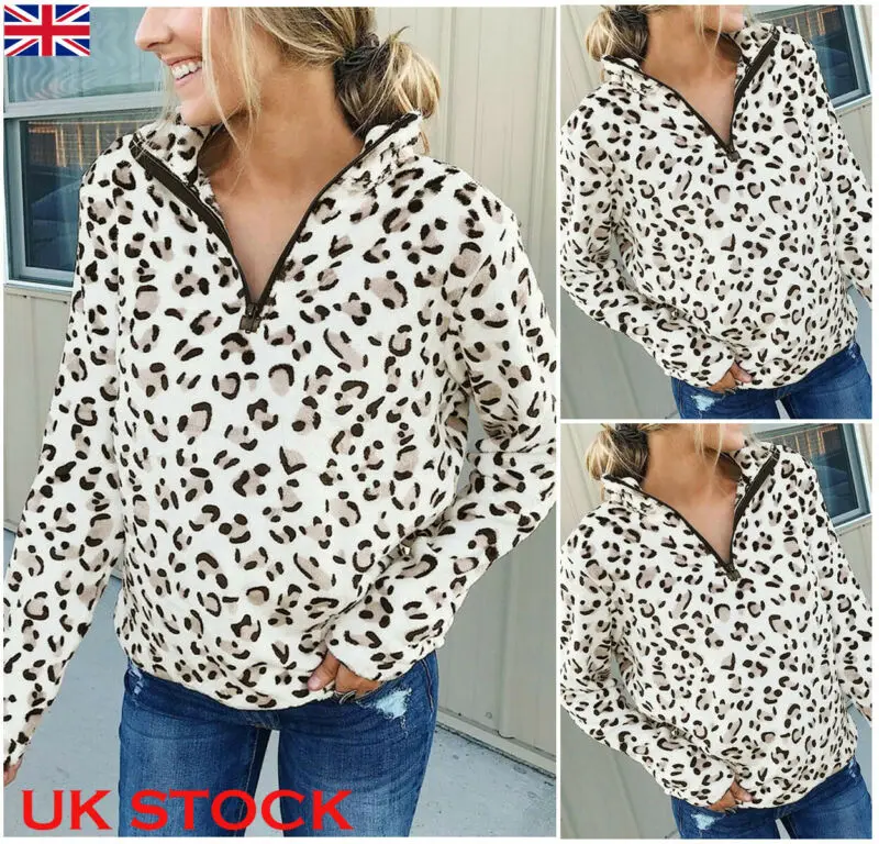 Повседневная модная теплая Женская пушистая толстовка на молнии пуловер с