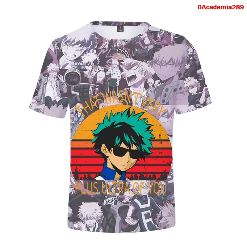 

Graphic T Shirts Harajuku My Hero Academia T Shirt Fashion Women Tops Tee Streetwear Tshirt Funny Hero 3D Printing Casual Cotton