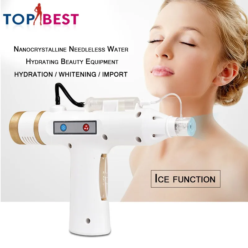 

Nano-microneedle Water Injector Mesotherapy Gun with Heating and Cooling Anti-aging Skin rejuvenation for Home Use