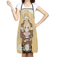 annie leonhardt anime pattern oxford fabric apron for men women bibs home cooking baking cleaning aprons kitchen accessory