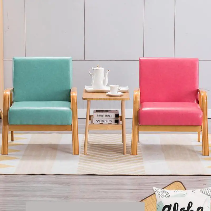 Японский Ins маленький семейный четырехфутовый стул из цельного дерева для отдыха