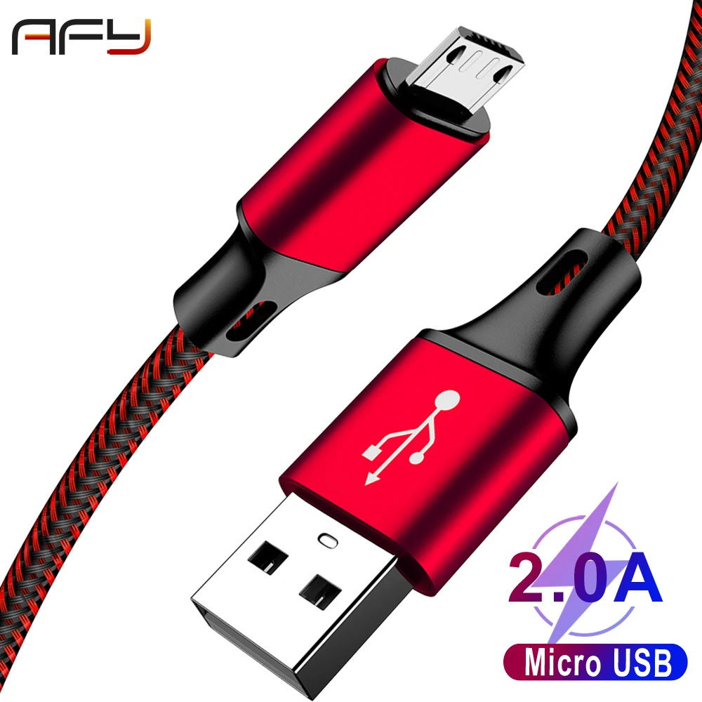 AFY Micro USB кабель 0 25 м 1 Быстрая Зарядка Кабель Microusb для samsung sony Oneplus Android Дата