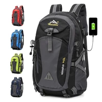 40l unisex waterproof men backpack travel pack sports bag pack outdoor mountaineering hiking climbing camping backpack for male