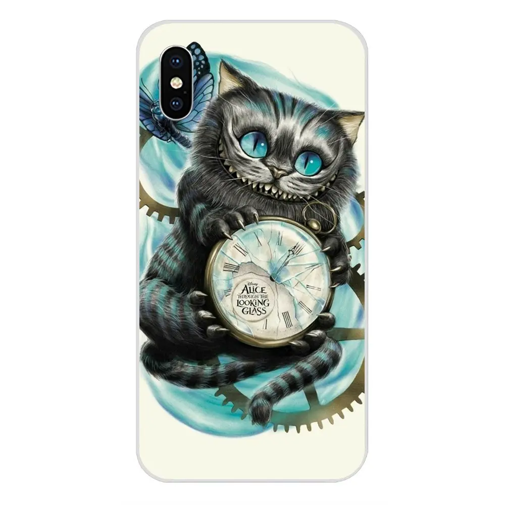 Мягкий чехол из ТПУ с Новая мода оформлением в стиле Алиса стране чудес кота для
