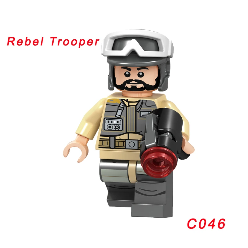 C046 Одиночная Звездные войны кирпич Боевой Дроид Malbus Leia Luke Skywalker Qui Gon Ro-Gr супер Боевой Дроид K2So строительный блок - Цвет: C046