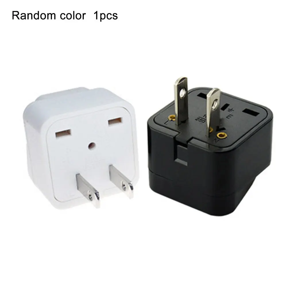

1 Pc Two Flat To Multi-function Conversion Plug Plugs Overheat Protection Power Converter Color Random