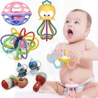 Детские погремушки для новорожденных, музыкальные игрушки-погремушки, погремушки для раннего развития, игрушки для детской коляски