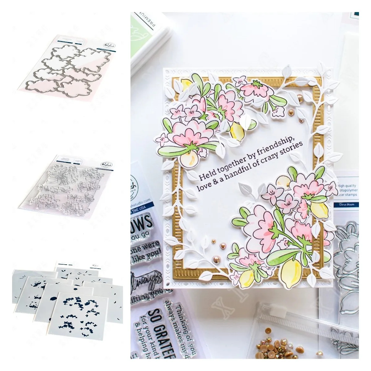 

Citrus Bloom New Metal Cutting Dies Stamps Stencil Scrapbook Diary Decoration Embossing Template Diy Greeting Card Handmade