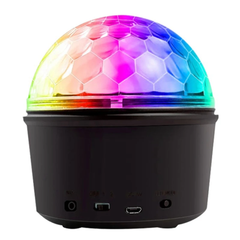 

Проекционный светильник с Bluetooth, вращающийся кристалл, светодиодный сцсветильник светильник KTV, цветной ночсветильник с бусинами RGB