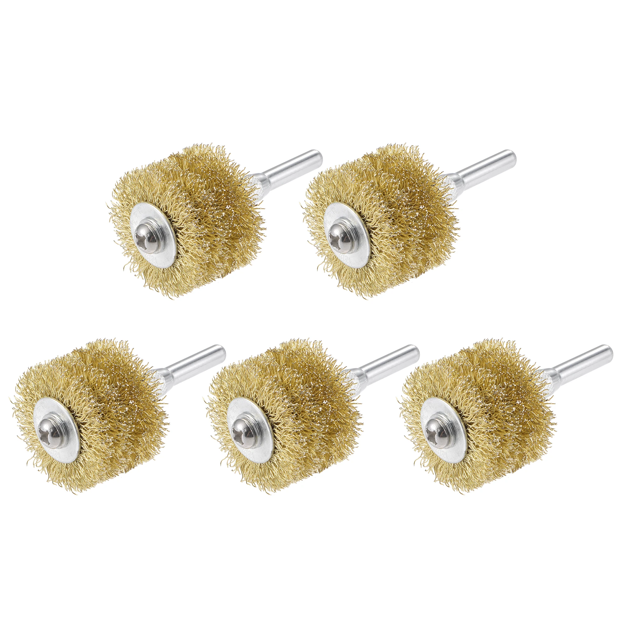 

Uxcell 40 мм x 27 мм 6 мм хвостовик из нержавеющей стали с латунным покрытием ОБЖИМНАЯ проволока колесная Щетка 5 шт.