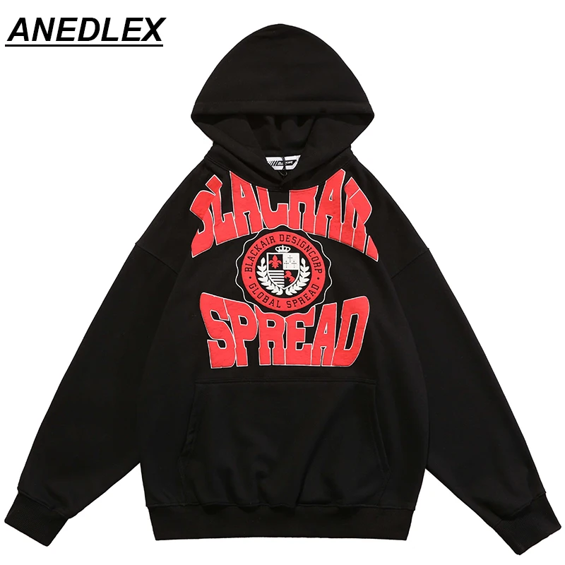 

Men Hip Hop Hoodie Streetwear Sweatshirt Letter Printed Hooded Pullover Harajuku Cotton Casual Sweat Shirt 2022 Spring Hoodie