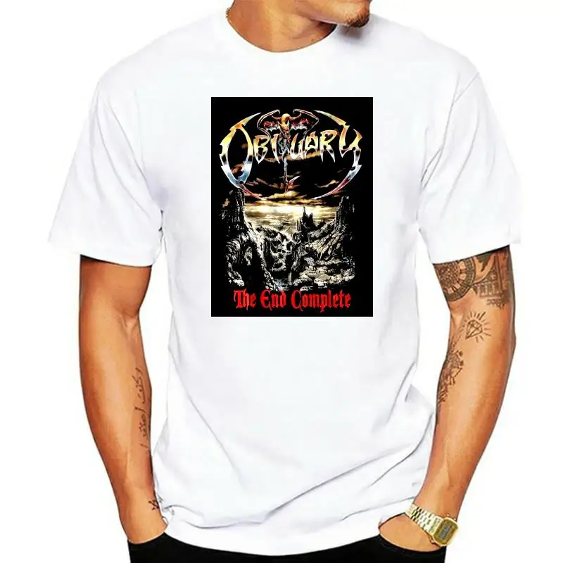 

OBITUARY-The End Complete- American death metal band T_shirt SIZESS to 6XL