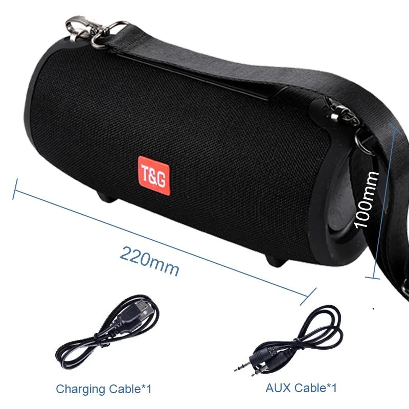 

TG125 High Power Bluetooth Speaker Bass Portable Column Wireless Stereo Subwoofer Music Playe Center With Battery Soundbox