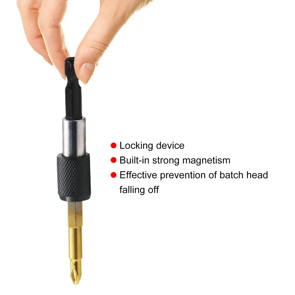 

3Pcs Chrome Vanadium Steel Hex Shank Quick Release Screwdriver Bit Holder Extension Bar Drill Socket Adapter