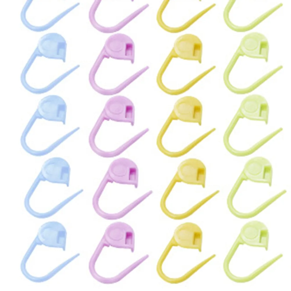 100 шт/лот счетная Пряжка булавки смешанные цвета анти рельефные пластиковые